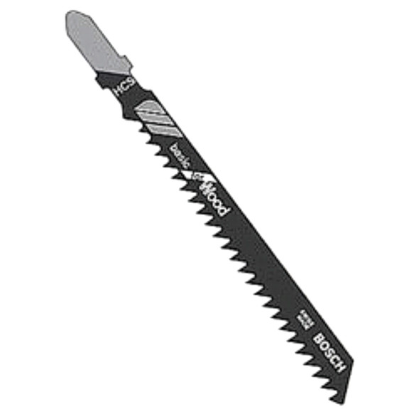 Bosch 4"/10TPI, Splint Free Down Cut, 2 sides, T-Shank Jigsaw Blades, 5pk