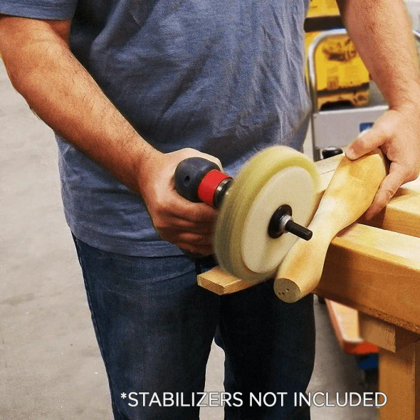 Klingspor Abrasives Gold Sand Mop 1"x 4" 80 Grit, Flutter Sheet Starter Kit