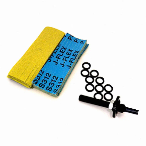 Klingspor Abrasives Gold Sand Mop 1"x 4" 100 Grit, Flutter Sheet Starter Kit