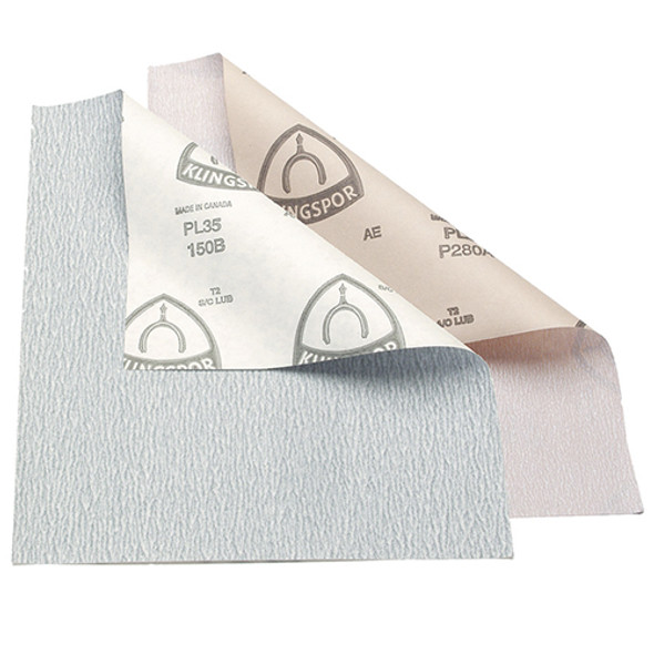 Klingspor Abrasives 320 Grit, Stearated Silicon Carbide, 9"x 11" Sheets, 50pk Klingspor Abrasives 320 Grit, Stearated Silicon Carbide, 9"x 11" Sheets, 50pk