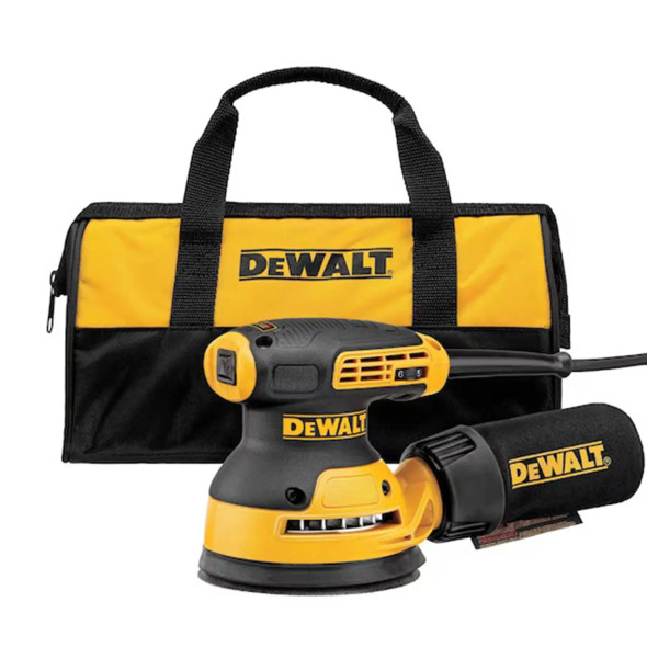 Dewalt 5", 8 Hole Hook & Loop, Random Orbit Sander, Variable Speed