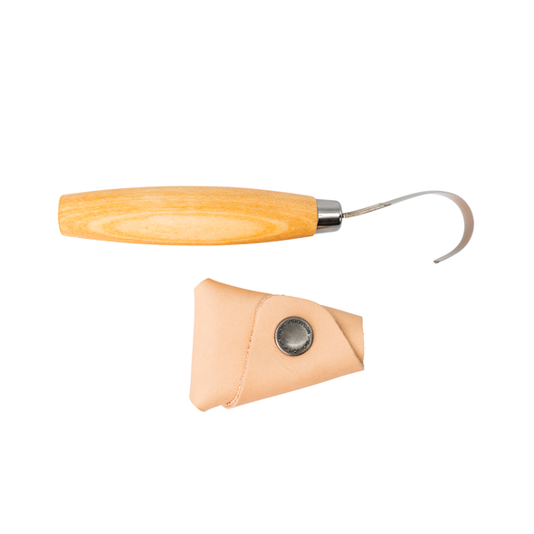 Mora No.164 Left Hand Single Edge Hook Knife w/ Leather Sheath