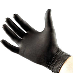 Small Black Nitrile Gloves 100pk