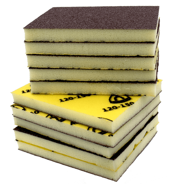 *CLOSEOUT* 5" X 4" Fusion Foam 1/2" Pad 120-150 Grit (10pk)