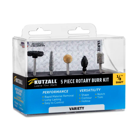 Kutzall 5 Piece Rotary Burr Kit