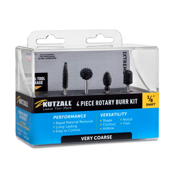 Kutzall 4 Piece Rotary Burr Kit Very Coarse