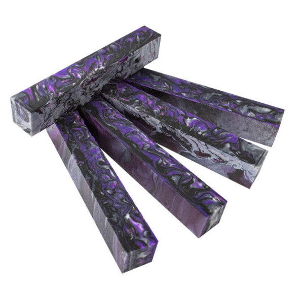 Inlace Acrylester Pen Blank Purple Damascus, each Inlace Acrylester Pen Blank Purple Damascus, each