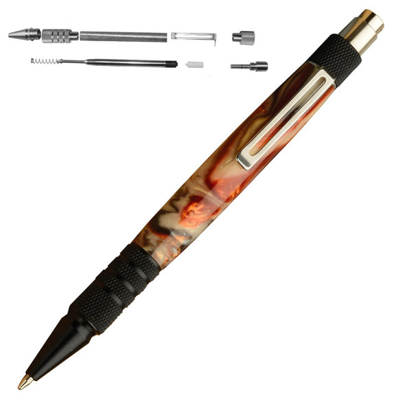 DuraClick EDC Pen Kit Black Aluminum