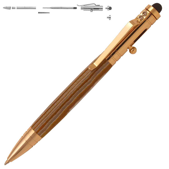 Bolt Action Tec-Pen Kit Gold