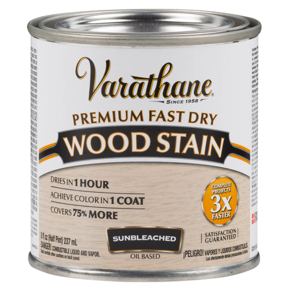 Varathane Premium Fast Dry Wood Stain Sunbleached Half Pint