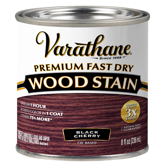 Varathane Premium Fast Dry Wood Stain Black Cherry Half Pint