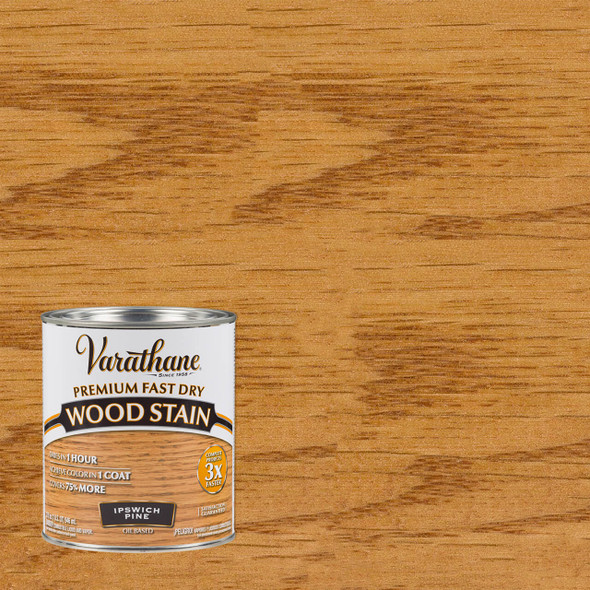 Varathane Premium Fast Dry Wood Stain Ipswich Pine Quart