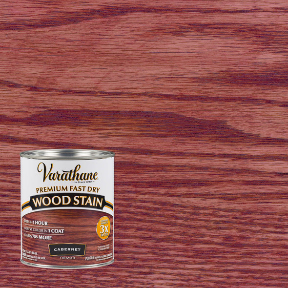 Varathane Premium Fast Dry Wood Stain Cabernet Quart