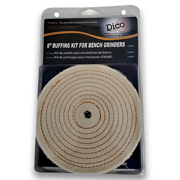 Dico 6" Buff Kit General Purpose Bench Grinders Dico 6" Buff Kit General Purpose Bench Grinders