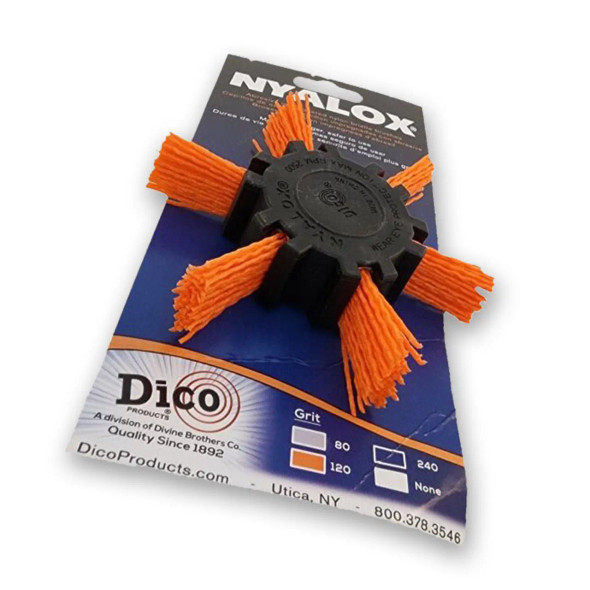 Dico Nyalox Flap Brush 4" Orange 120 Grit Dico Nyalox Flap Brush 4" Orange 120 Grit