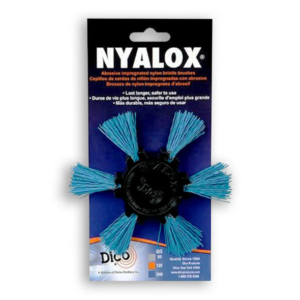 Dico Nyalox Flap Brush 4" Blue 240 Grit