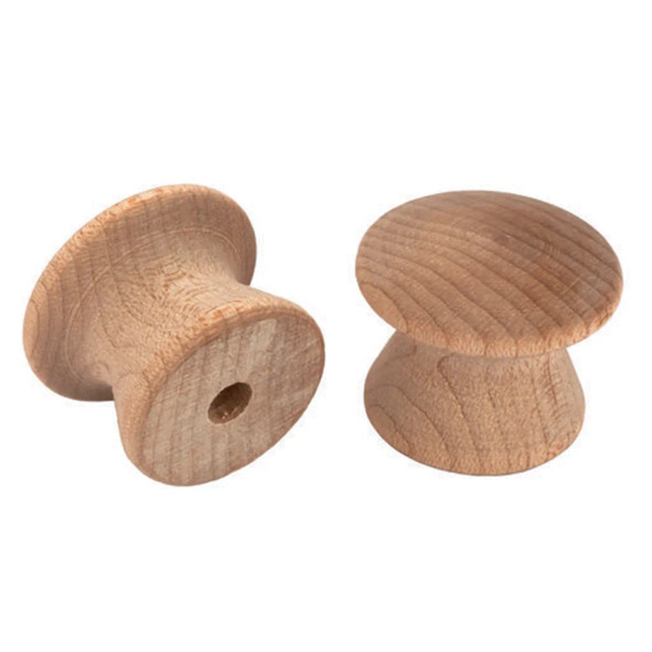 Birch Knob 3/4" Dia / 4pk