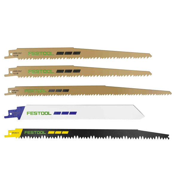 Festool Recip Saw Blade Assortment / RSC18 5pk