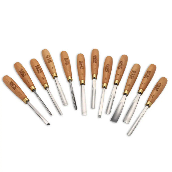 *CLOSEOUT* Record Power 12pc Carving Tool Kit w/ Roll