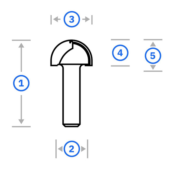 Shaper 19.4mm x 11mm Coving Router Bit