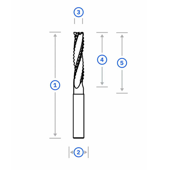 Shaper 8mm x 35mm Roughing Bit