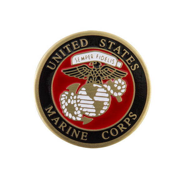 Bottle Stopper Inlay Emblem - Marine Corps