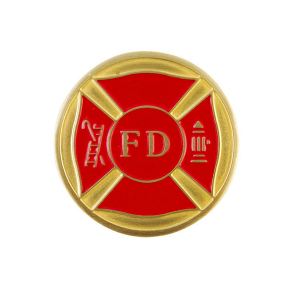 *CLOSE OUT* Bottle Stopper Inlay Emblem - Fire Department