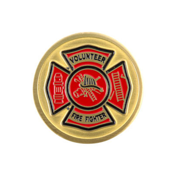 *CLOSE OUT* Bottle Stopper Inlay Emblem -Volunteer Fire Department