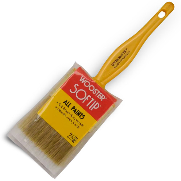 Wooster 2-1/2" Softip Nylon Flat Wall/Trim Paint Brush (Q3108)