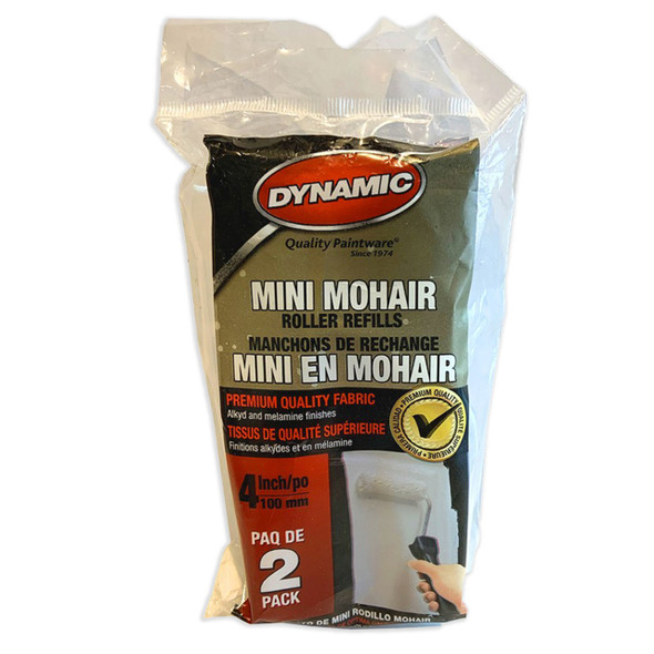 Dynamic 4" Nap Mohair Mini Roller Cover (2pk)