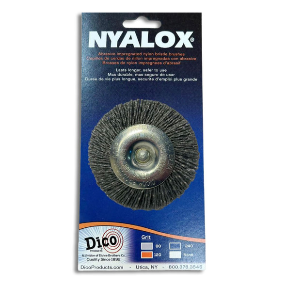 Dico Nyalox Wheel Brush 3" Gray 80 Grit