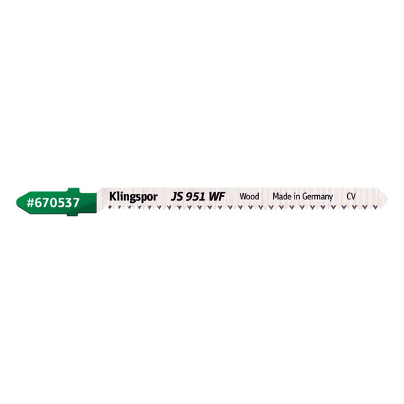 Klingspor Jigsaw Wood Blade JS 951 WF 4” x 5/16” x 1/16” 18 TPI 5pk