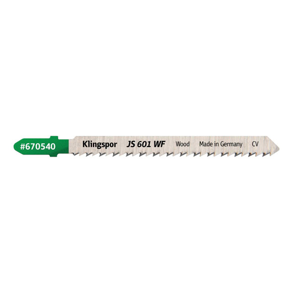 Klingspor Jigsaw Wood Blade JS 601 WF 4” x 5/16” x 1/16” 10 TPI 5pk