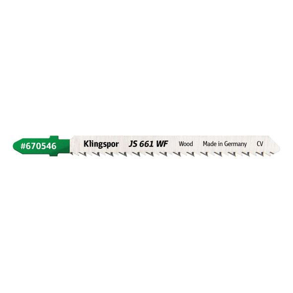 Klingspor Jigsaw Wood Blade JS 661 WF 4” x 5/16” x 1/16” 10 TPI 5pk
