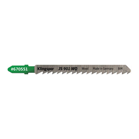 Klingspor Jigsaw Wood Blade JS 901 WQ 4” x 5/16” x 3/64”  6 TPI 5pk