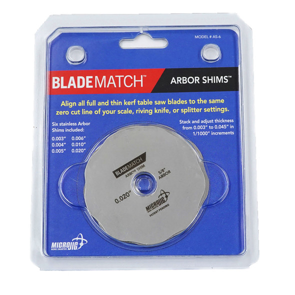 Bladematch Arbor Shims