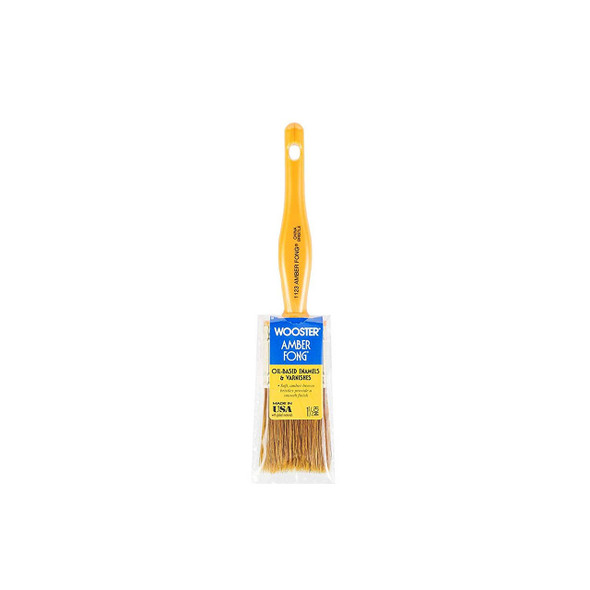 Wooster 1-1/2" Amber Fong Brown China Bristle Brush (1123)