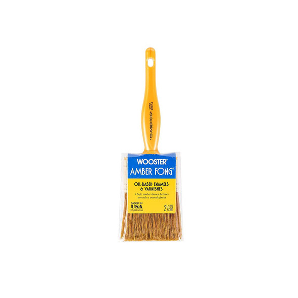 Wooster 2-1/2" Amber Fong Brown China Bristle Brush (1123)