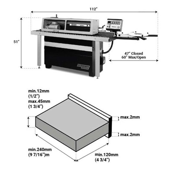 Maksiwa CBC.T Auto Edgebander Titanium 1 ph 220V