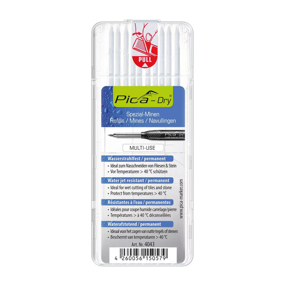 Pica Dry 10.Pk. All White Refills