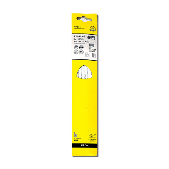 Klingspor Reciprocating All-Cut Blades 12" x 3/4" x11" TPI10-14  5pk