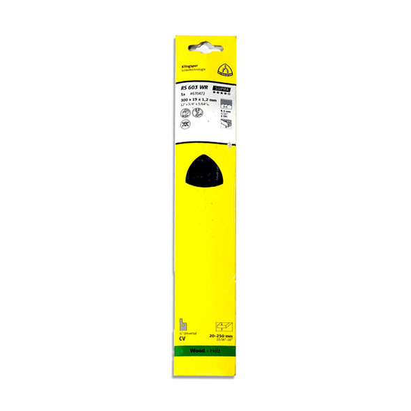 Klingspor Reciprocating Wood Blades 11-3/4" x 3/4" x 10-3/4" TPI3  5pk