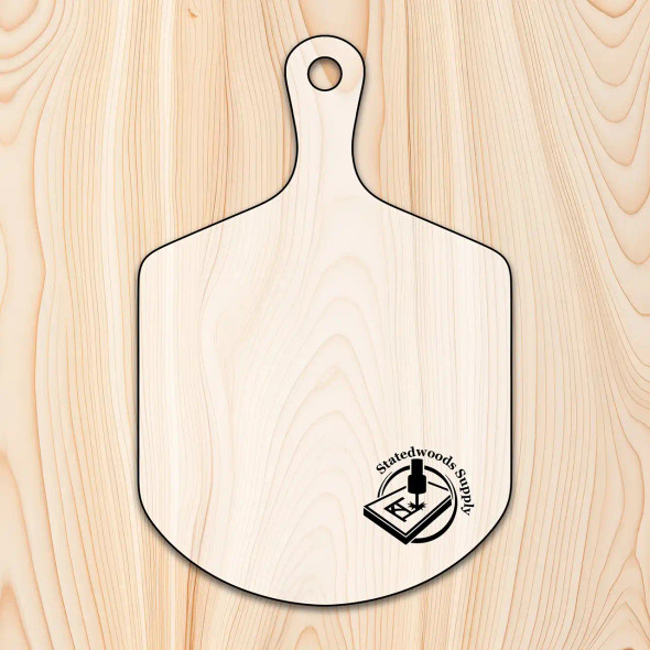Statedwood Pizza Peel Cutting Board Template 10.5x18"