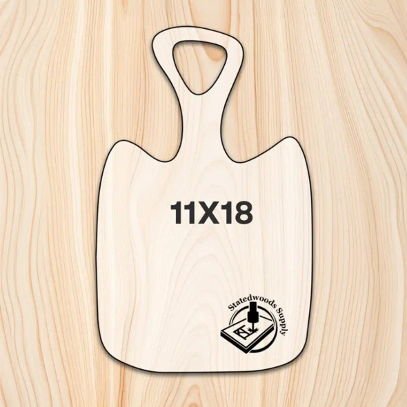 Statedwood Organic Cutting Board Template 11x18"