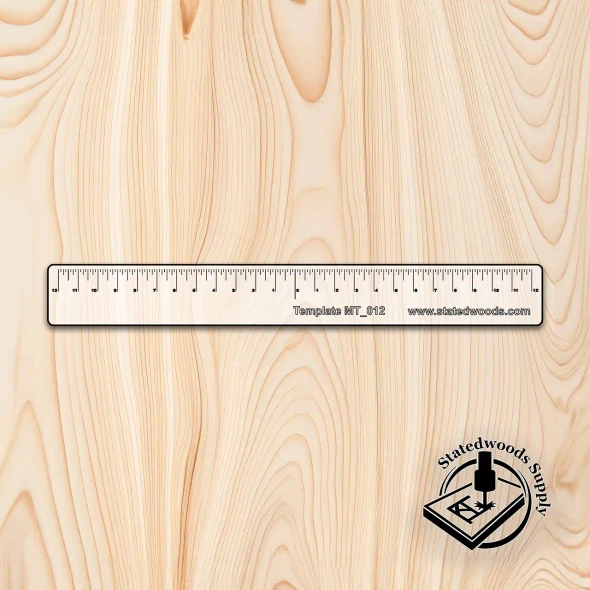 Statedwood 24" Equal Distance Clear Measuring Ruler