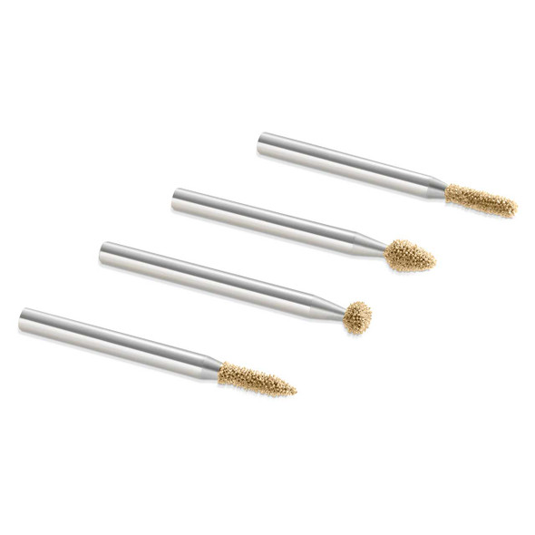 Kutzall 1/8" Shank Rotary Burr Fine Detail Kit 4pc