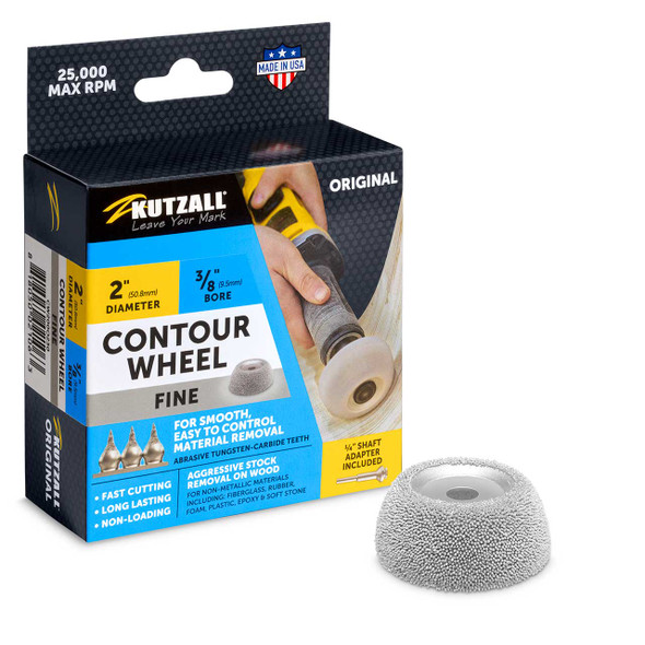 Kutzall 2" Contour Wheel 3/8" Bore - Fine