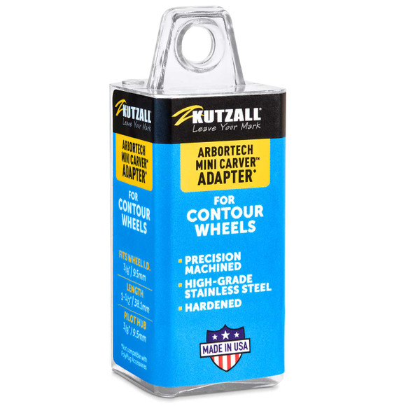 Kutzall 3/8" Mounting I.D. Arbortech Mini Carver X 1-1/2" Long X 3/8" Pilot Hub