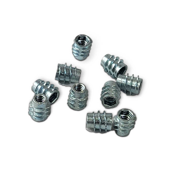1/4-20 Threaded Insert Nuts 10Pk