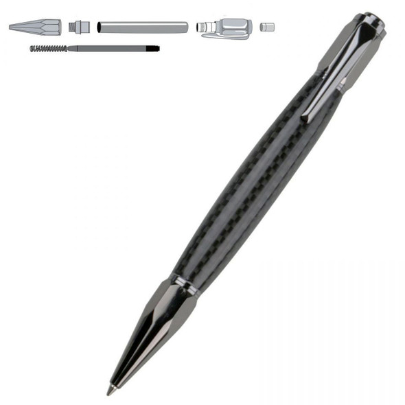 Vertex Click Pen Kit Gunmetal